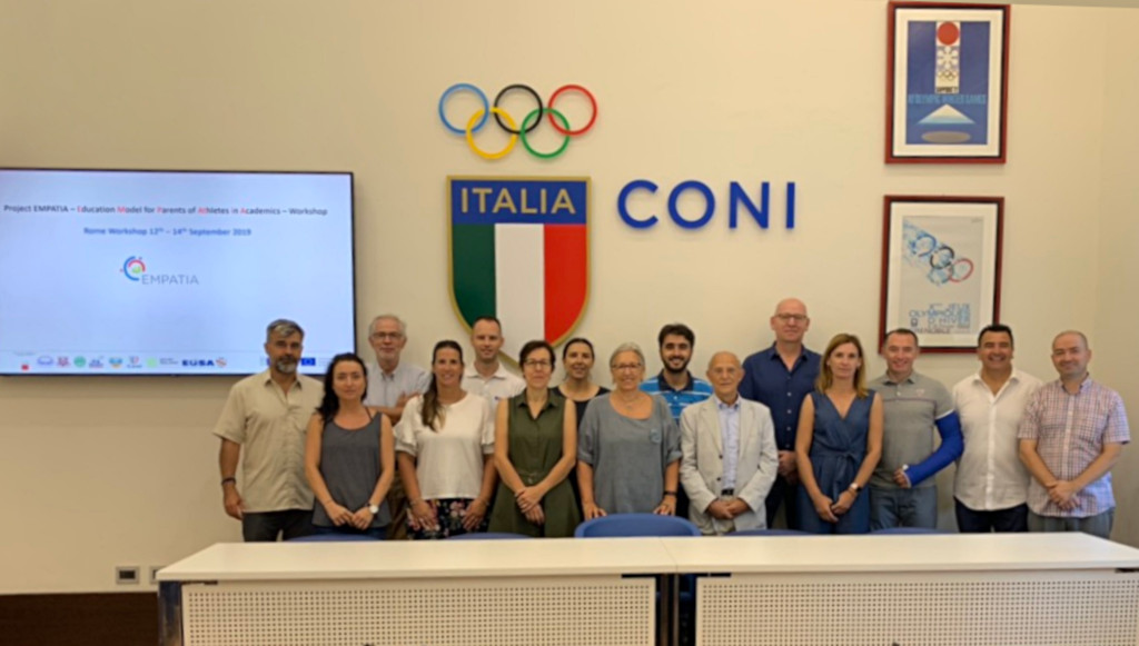 Participants at the CONI headquarters in Rome
